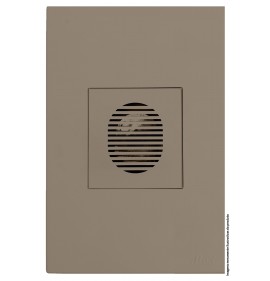 Conjunto Cigarra para Campainha 4x2 - RECTA FENDI SATIN FOSCO